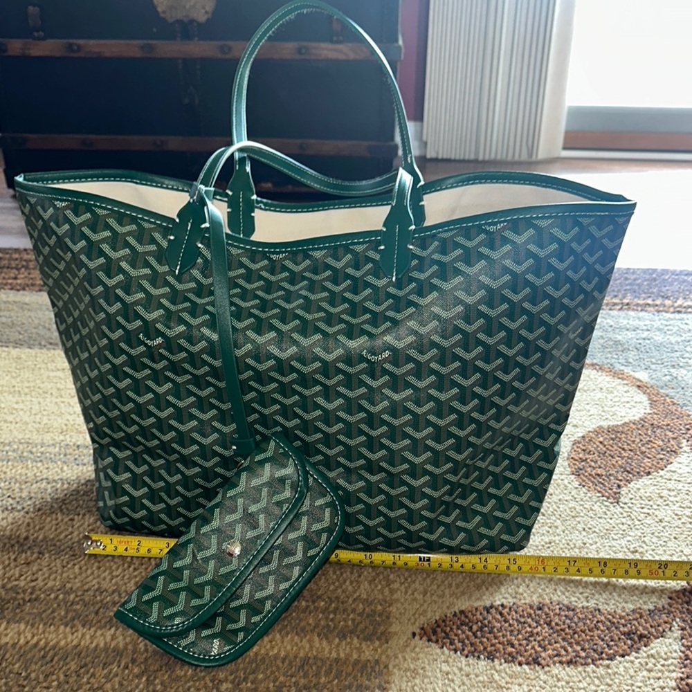 Green Tote with Quilted Design
